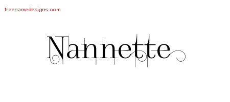 Decorated Name Tattoo Designs Nannette Free
