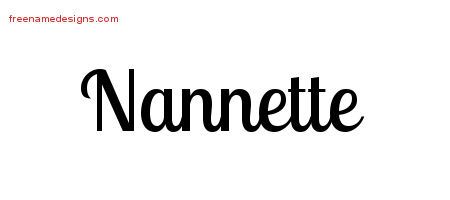 Handwritten Name Tattoo Designs Nannette Free Download