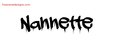Graffiti Name Tattoo Designs Nannette Free Lettering
