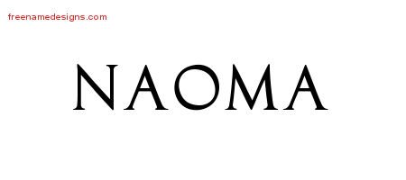 Regal Victorian Name Tattoo Designs Naoma Graphic Download