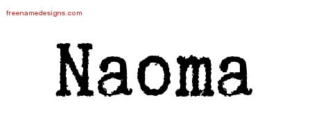 Typewriter Name Tattoo Designs Naoma Free Download