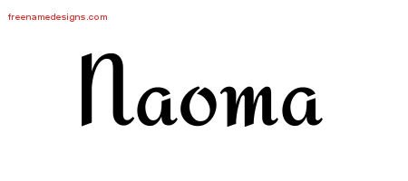 Calligraphic Stylish Name Tattoo Designs Naoma Download Free