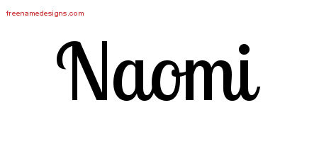 Handwritten Name Tattoo Designs Naomi Free Download