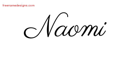 Classic Name Tattoo Designs Naomi Graphic Download