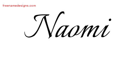 Calligraphic Name Tattoo Designs Naomi Download Free