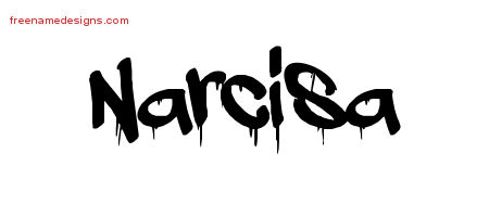 Graffiti Name Tattoo Designs Narcisa Free Lettering