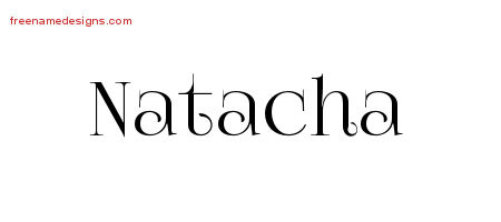 Vintage Name Tattoo Designs Natacha Free Download