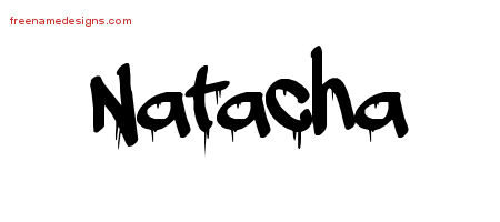 Graffiti Name Tattoo Designs Natacha Free Lettering