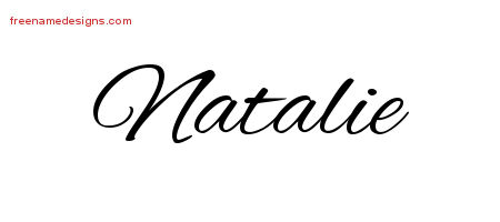 Cursive Name Tattoo Designs Natalie Download Free