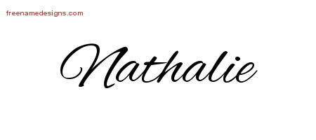 Cursive Name Tattoo Designs Nathalie Download Free