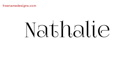 Vintage Name Tattoo Designs Nathalie Free Download