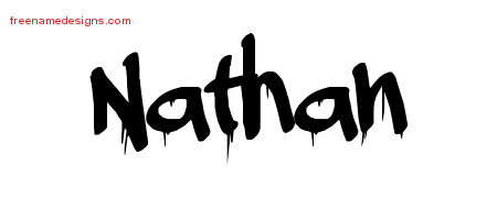 Graffiti Name Tattoo Designs Nathan Free