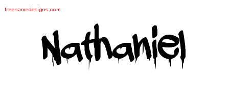 Graffiti Name Tattoo Designs Nathaniel Free