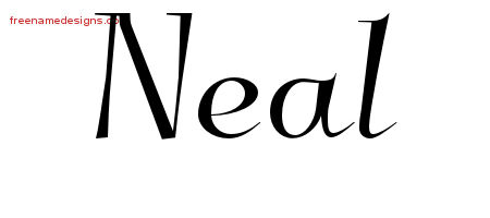 Elegant Name Tattoo Designs Neal Download Free