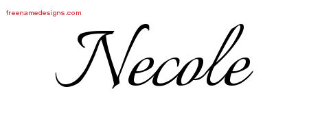 Calligraphic Name Tattoo Designs Necole Download Free