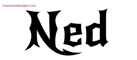 Gothic Name Tattoo Designs Ned Download Free