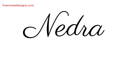 Classic Name Tattoo Designs Nedra Graphic Download