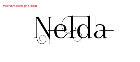 Decorated Name Tattoo Designs Nelda Free