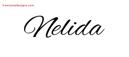 Cursive Name Tattoo Designs Nelida Download Free