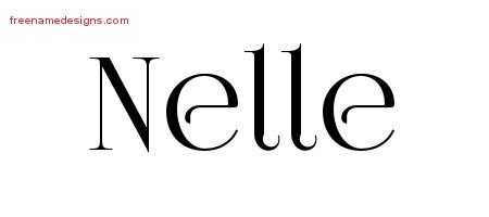 Vintage Name Tattoo Designs Nelle Free Download