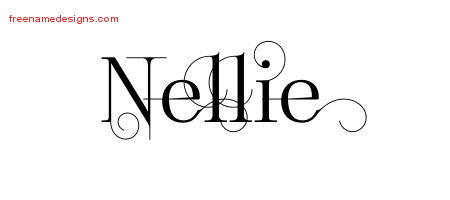 Decorated Name Tattoo Designs Nellie Free