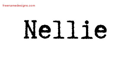 Typewriter Name Tattoo Designs Nellie Free Download