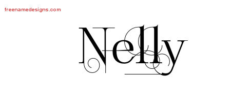 Decorated Name Tattoo Designs Nelly Free