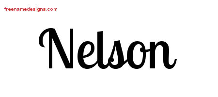 Handwritten Name Tattoo Designs Nelson Free Printout