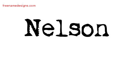Vintage Writer Name Tattoo Designs Nelson Free