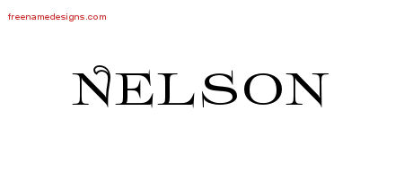 Flourishes Name Tattoo Designs Nelson Graphic Download