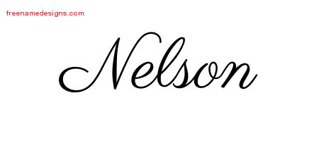 Classic Name Tattoo Designs Nelson Printable