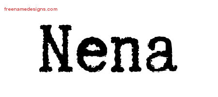Typewriter Name Tattoo Designs Nena Free Download