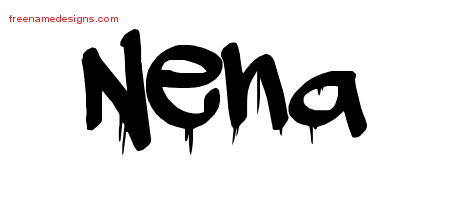 Graffiti Name Tattoo Designs Nena Free Lettering