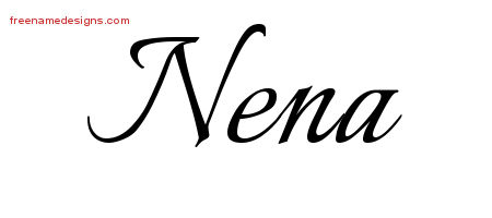 Calligraphic Name Tattoo Designs Nena Download Free
