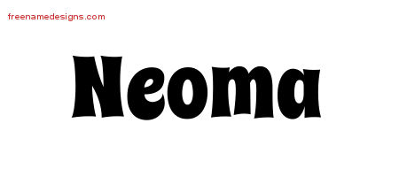 Groovy Name Tattoo Designs Neoma Free Lettering