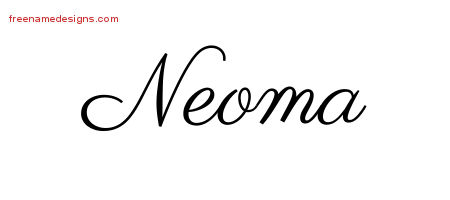 Classic Name Tattoo Designs Neoma Graphic Download