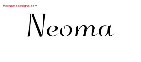 Elegant Name Tattoo Designs Neoma Free Graphic