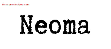 Typewriter Name Tattoo Designs Neoma Free Download