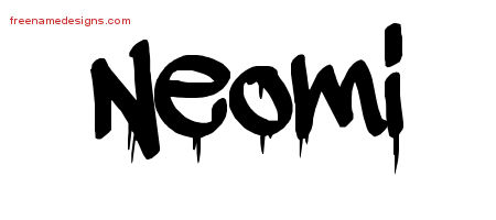 Graffiti Name Tattoo Designs Neomi Free Lettering