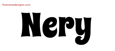 Groovy Name Tattoo Designs Nery Free Lettering