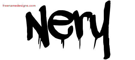 Graffiti Name Tattoo Designs Nery Free Lettering