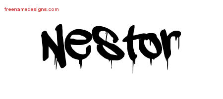 Graffiti Name Tattoo Designs Nestor Free
