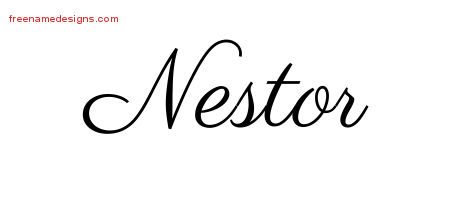 Classic Name Tattoo Designs Nestor Printable