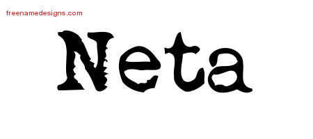 Vintage Writer Name Tattoo Designs Neta Free Lettering