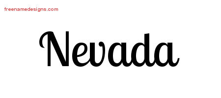 Handwritten Name Tattoo Designs Nevada Free Download