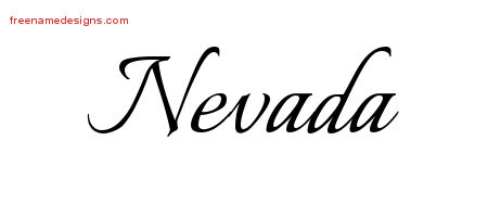 Calligraphic Name Tattoo Designs Nevada Download Free