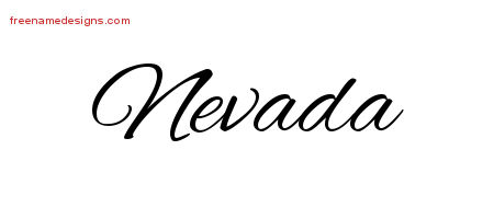 Cursive Name Tattoo Designs Nevada Download Free