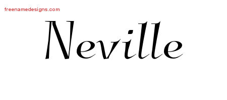 Elegant Name Tattoo Designs Neville Download Free