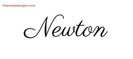 Classic Name Tattoo Designs Newton Printable