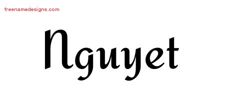 Calligraphic Stylish Name Tattoo Designs Nguyet Download Free